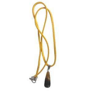 UNBRANDED NATURAL Tigers Eye STONE Teardrop
PENDANT Necklace